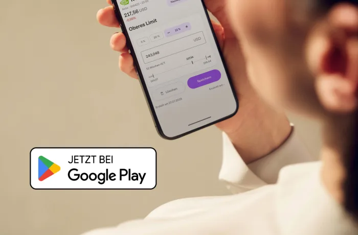 Signale in der onvista App auf dem Smartphone
